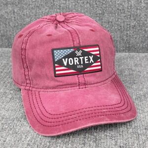 Vortex Rank And File Hat Cap Strap Back Maroon Scopes Optics Hunting Outdoor Men
